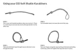 DD Hammocks Soft Shackle Karabiner x 2 - Regular