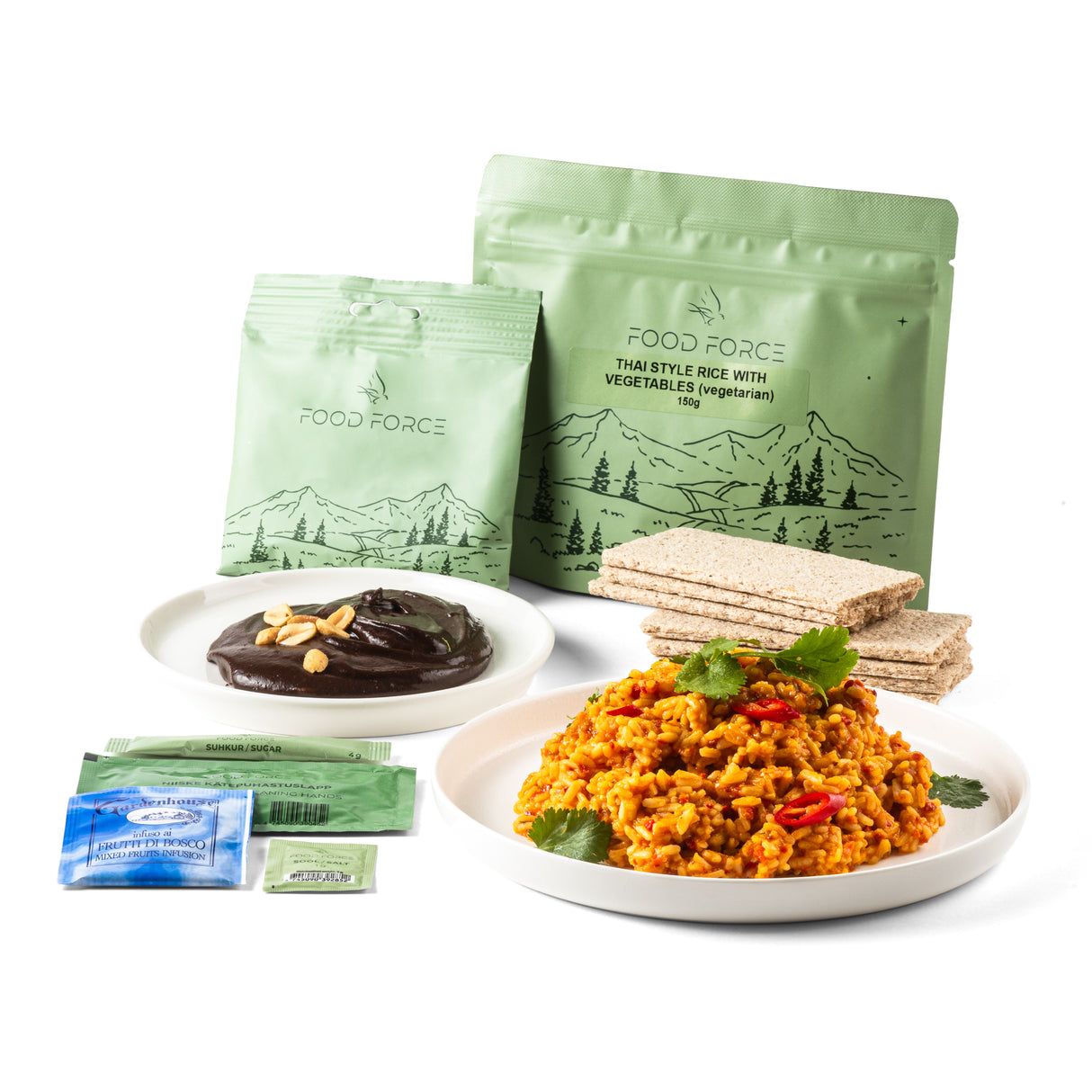 Food Force Thai Style Rice With Vegetables Main Meal Bundle