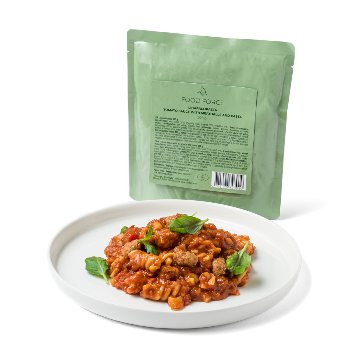Food Force Tomato Sauce With Meatballs And Pasta 300g