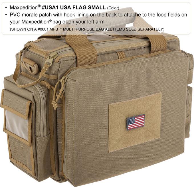 Maxpedition USA Flag  (Firefighter Thin Red Line) Patch Small