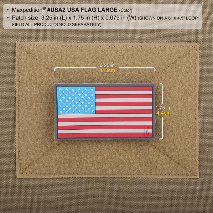 Maxpedition USA Flag (LE Thin Blue Line) Patch Large