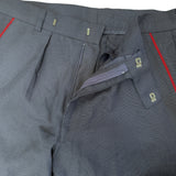 Vintage Royal Mail Navy Trousers with Red Stripe Pocket Detail