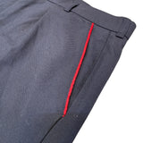 Vintage Royal Mail Navy Trousers with Red Stripe Pocket Detail