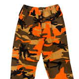 Wynnster Combat Kids Orange Camouflage Cargo Trousers
