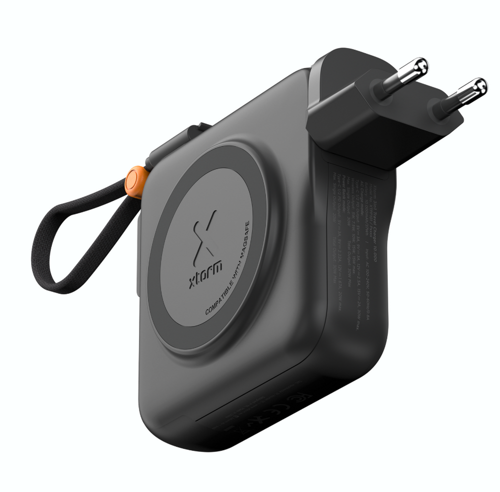 Xtorm TravelPro 30W 3in1 Travel Charger 10.000 - Charcoal Black