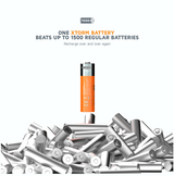 Xtorm Xtorm NextGen AA Batteries USB-C Rechargeable - 4 Pack - Orange
