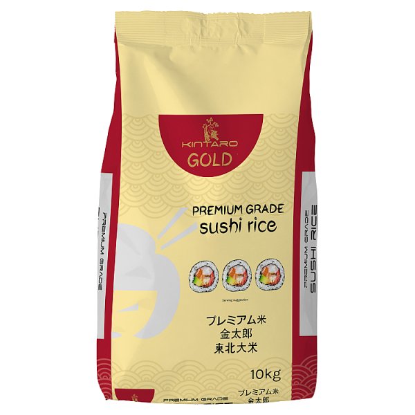 10kg Kintaro Gold Premium Grade Sushi Rice - Bulk Food Ration Storage