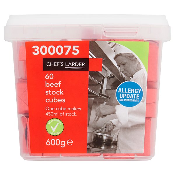 600g Chef's Larder 60 Beef Stock Cubes - Bulk Food Ration Storage