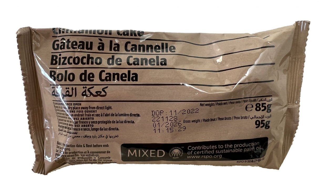 British Military Ration Pack Cinnamon Cake 85g Bar