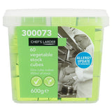 600g Chef's Larder 60 Vegetable Stock Cubes - Bulk Food Ration Storage