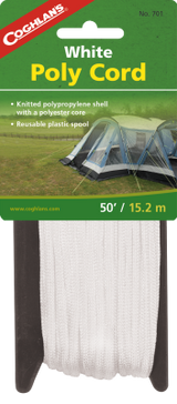 Coghlan's 50-Foot White Poly Cord with 6mm Diameter