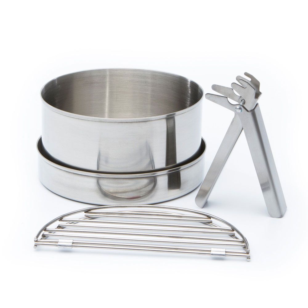 Kelly Kettle Large Cook Set (Stainless) For Base Camp & Scout