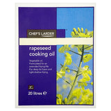 Chef's Larder Rapeseed Cooking Oil 20 Litre - Bulk Food Ration Storage
