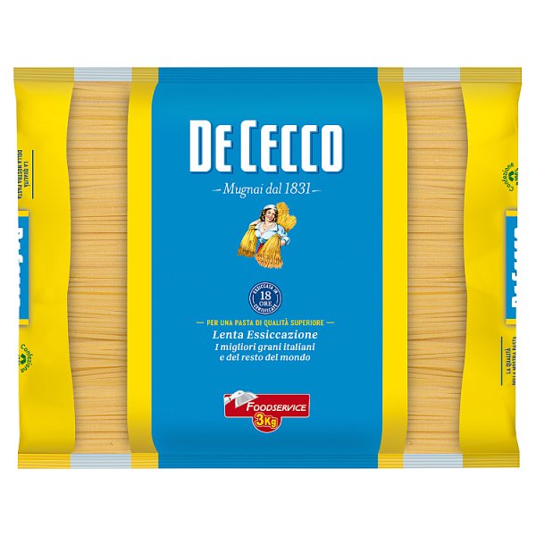 3kg De Cecco Foodservice Spaghetti - Bulk Food Ration Storage