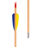 EK Archery Natural Wooden Feather Arrows 28" - Pack of 3
