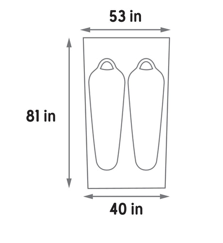 Kelty Grand Mesa 2 Man Tent Footprint