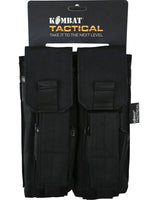 Kombat UK Double Mag Pouch with Pistol Mag - Black