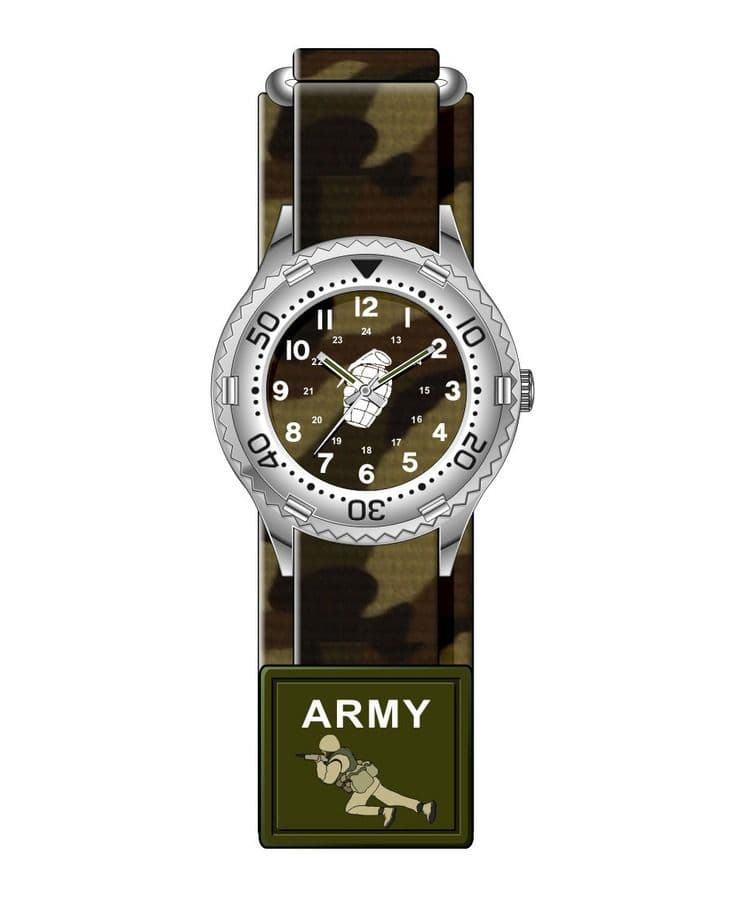 Kombat UK Kids Camouflage Army Watch - Camo