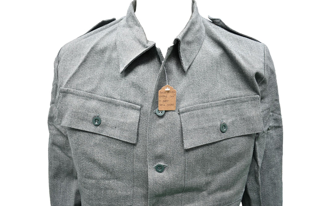 Swiss Military Vintage Salt & Pepper Denim Jacket
