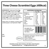 Expedition Foods Freeze Dried Meal Pouch - Three Cheese Scrambled Egg - Various Sizes